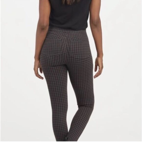 Super cute Grey and black Spanx houndstooth pants size large - Picture 5 of 6